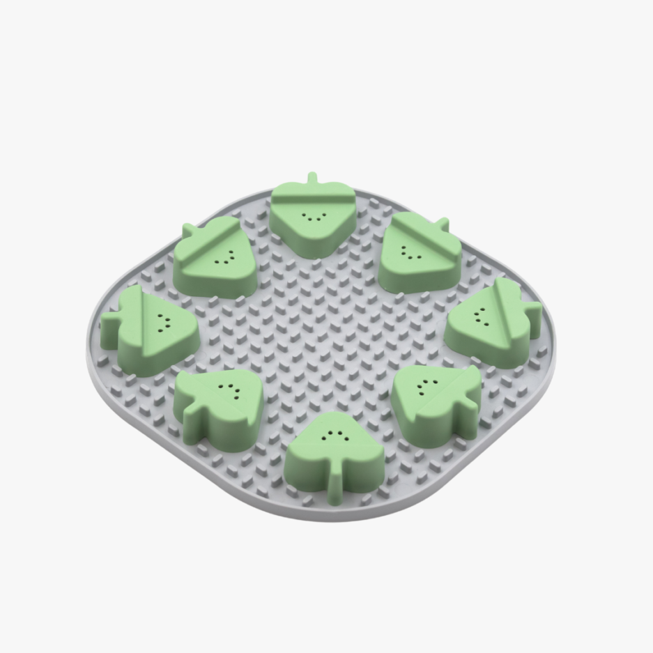 FIBOO tapis de léchage - jeux de léchage - chien chat SNOOPY gris clair