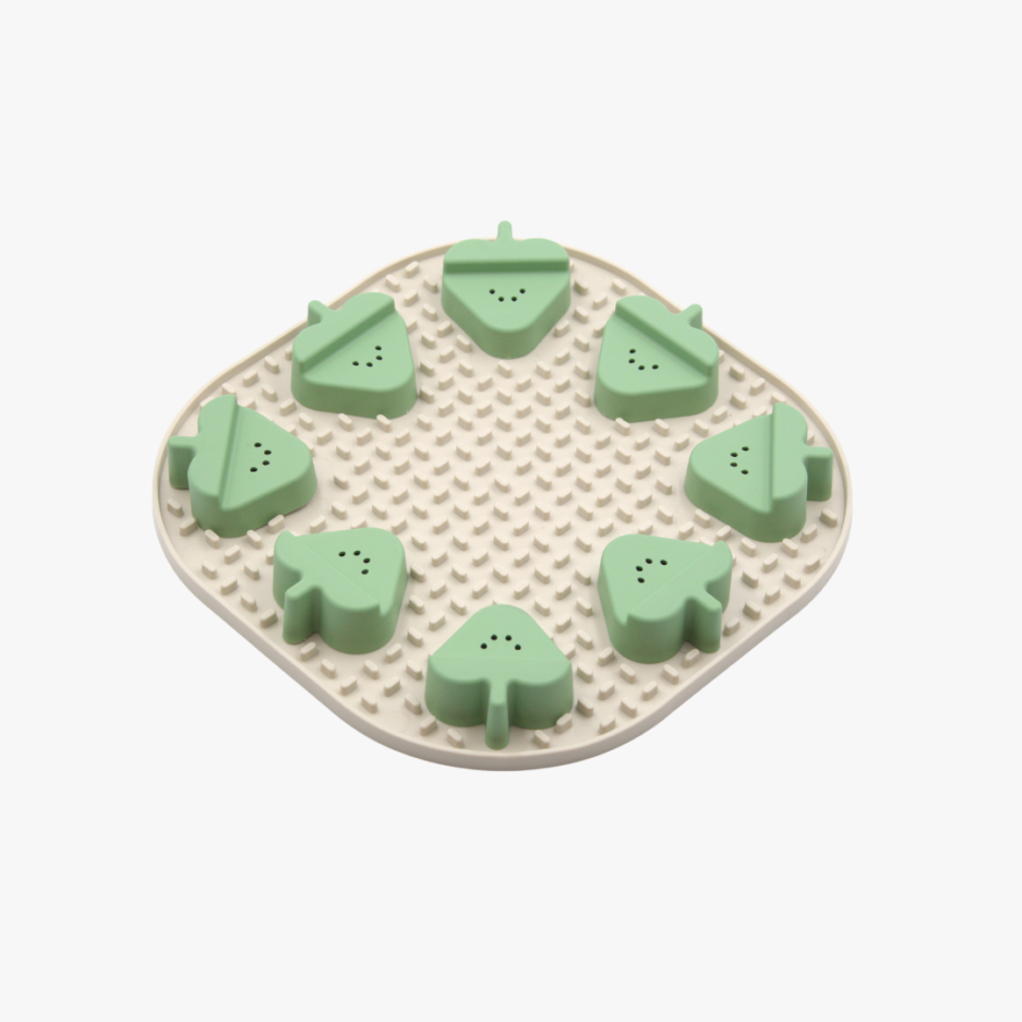 FIBOO tapis de léchage - jeux de léchage - chien chat SNOOPY - beige
