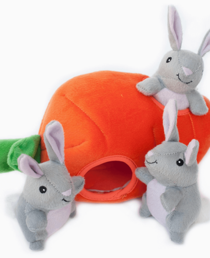 Jeu de cache-cache interactif pour chien - Zippy Burrow Bunny 'n Carrot - Zippypaws