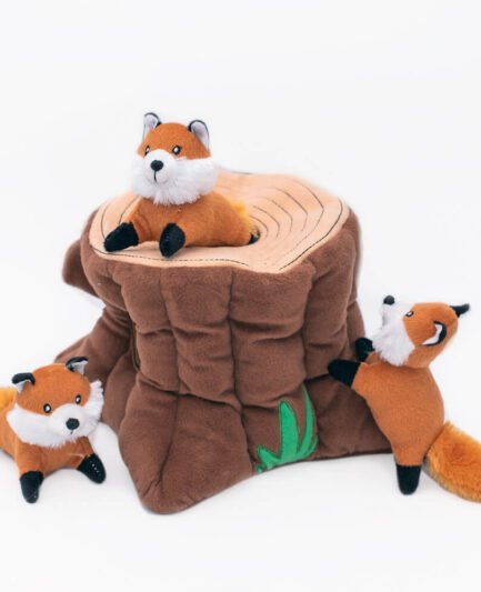 Jouet d’occupation pour chien - Zippy Burrow - Souche de renard - ZippyPaws