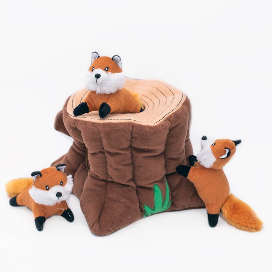 Jouet d’occupation pour chien - Zippy Burrow - Souche de renard - ZippyPaws