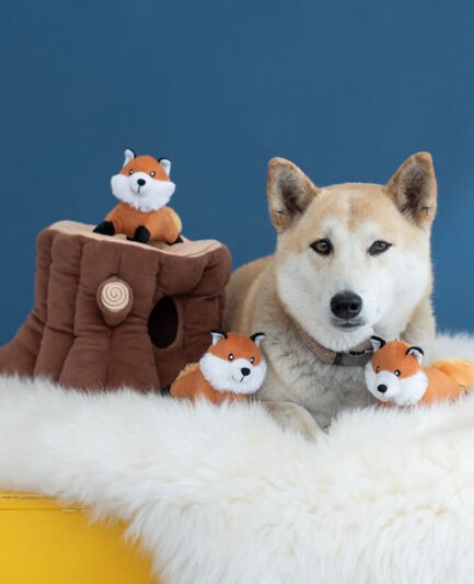 Jouet d’occupation pour chien - Zippy Burrow - Souche de renard - ZippyPaws