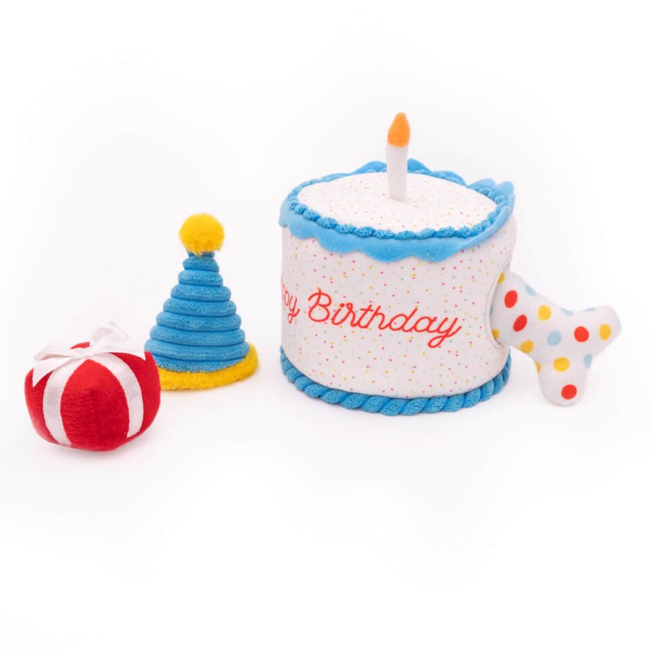 Jouet d’occupation en peluche pour chien - Zippy Burrow Gâteau - ZippyPaws