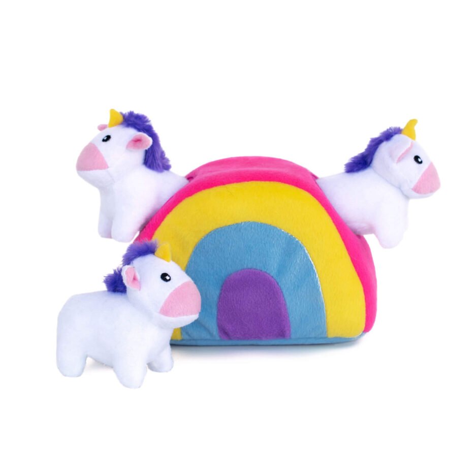 Peluche d’occupation pour chien Licornes arc-en-ciel Zippy Burrow - Zippypaws