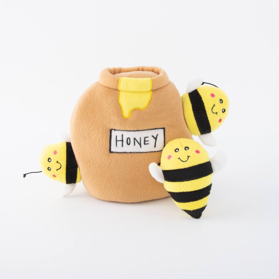 Peluche de recherche pour chien Zippy Burrow Pot de miel - Zippypaws
