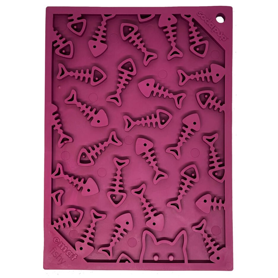 Tapis à lécher Fishy Design EMat Enrichment, petit SODAPUP