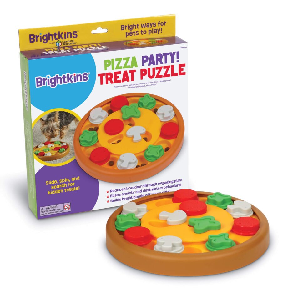 jeux d'intelligence pour chien pizza party