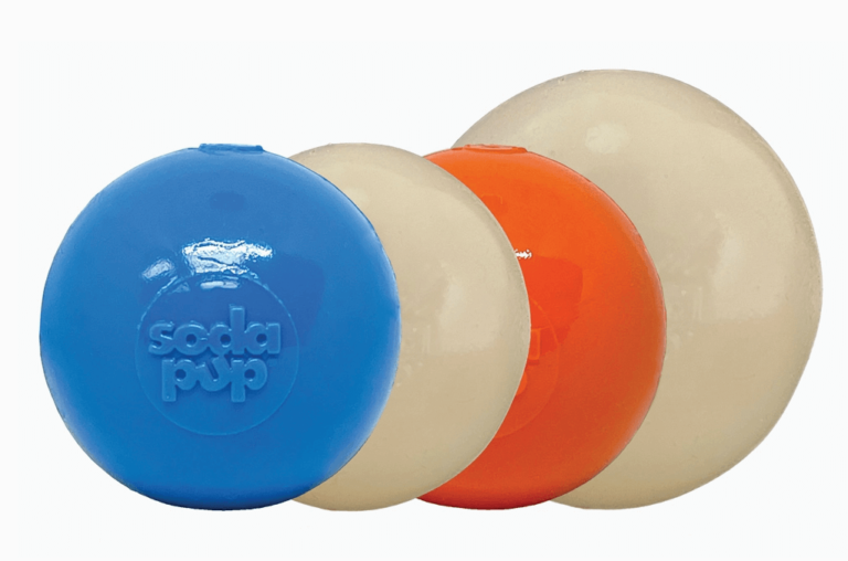 Balle Squeak Ball ultra durable PUP-X pour grincer, mâcher, faire flotter et récupérer