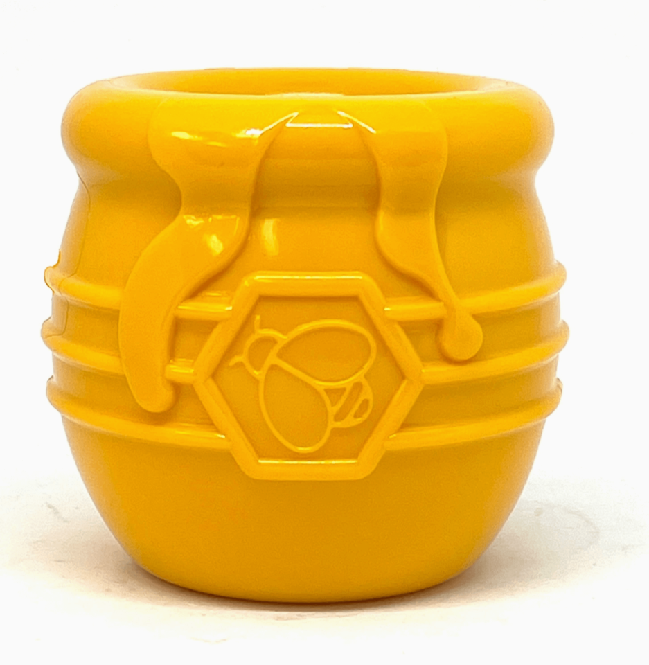 Grand distributeur de friandises en pot de miel PUP-X Sodapup jouet pour chien