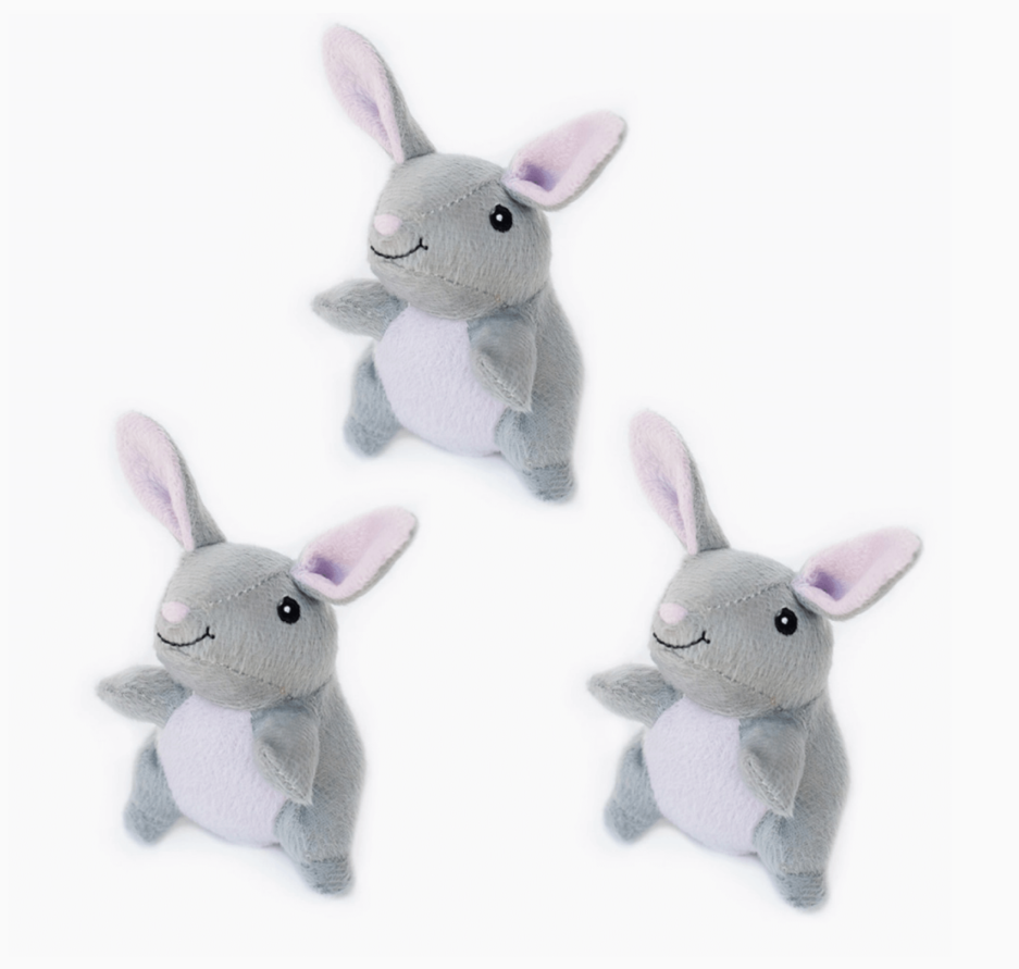 Miniz - Bunnies (pack de 3) - Jouet pour chien - Zippypaws