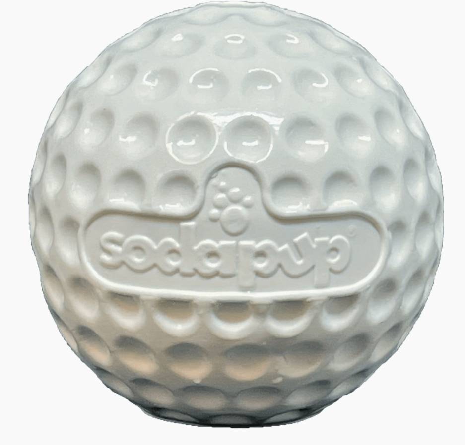 Distributeur de friandises en caoutchouc pour balles de golf et jouet d'enrichissement Sodapup