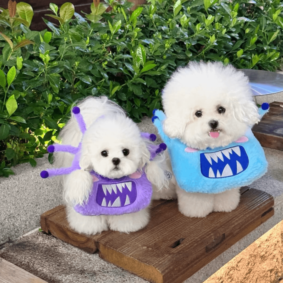 Supwow collerette collier pour animaux de compagnie Fluffly monster