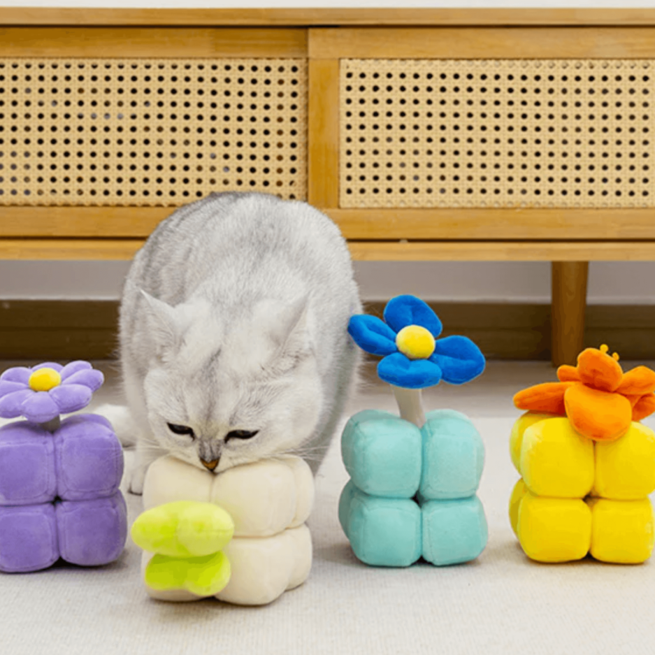 Supwow Fun fun flower jouet pour chien, jouet pour chat, jeux de réflexion, jeux de fouille, peluche de fouille