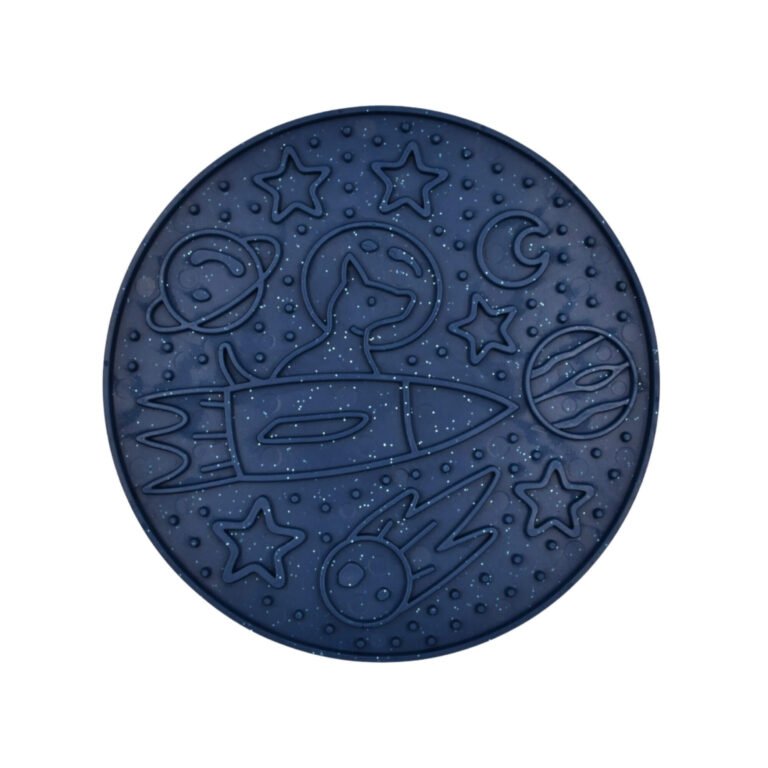 Tapis de léchage Espace en forme de planète de la marque Fiboo