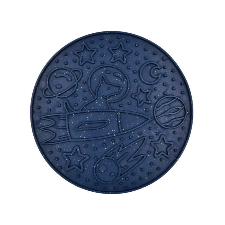 Tapis de léchage Espace en forme de planète de la marque Fiboo