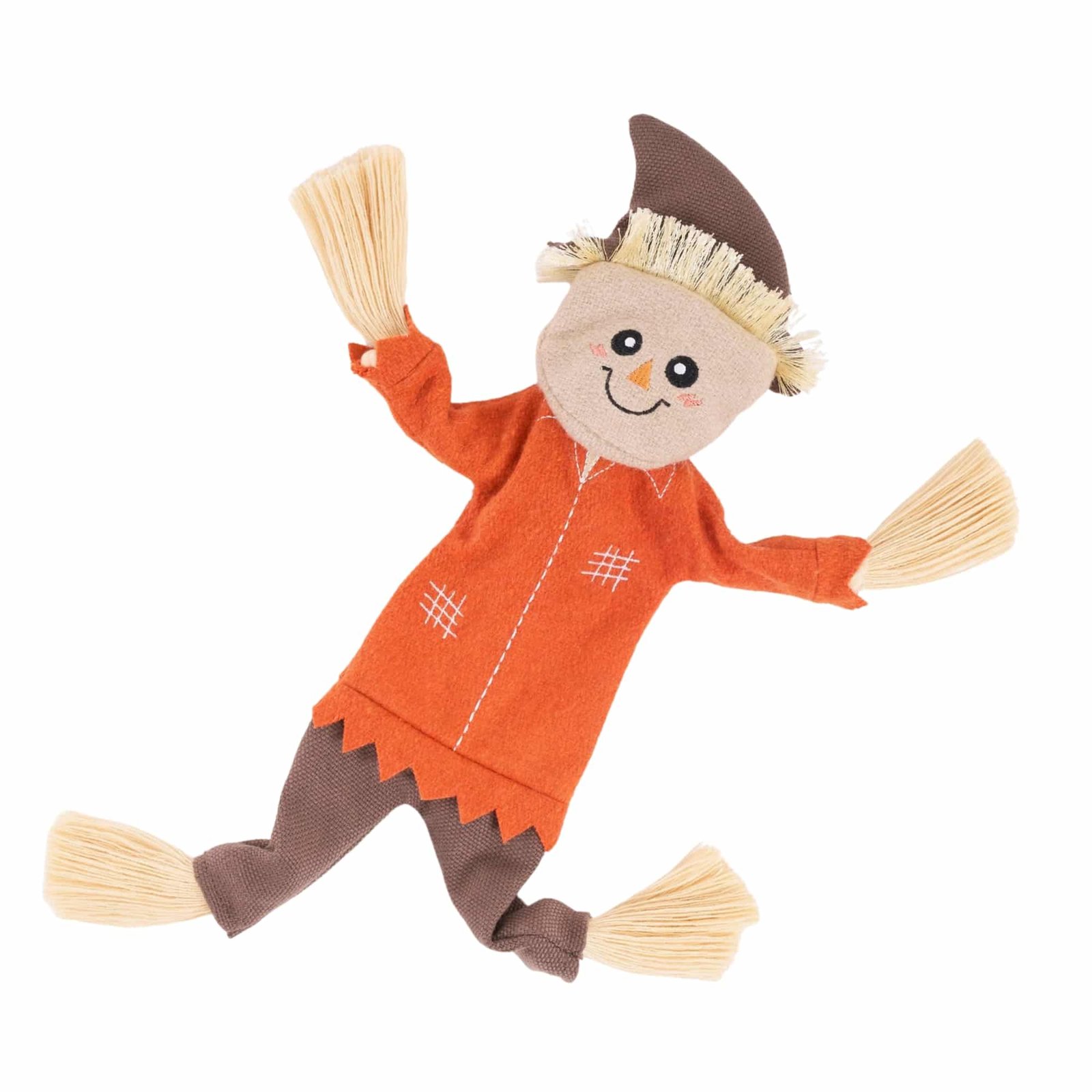 Jouet sans rembourrage Stan l’épouvantail ecoZippy Jouet ecoZippy Stan l’épouvantail corde et couineur