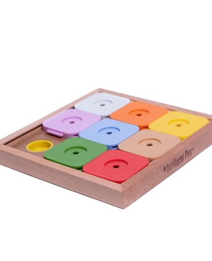My Intelligent Dogs Jouet Chien Occupation Sudoku – Jouet Interactif Chien pour Entraînement Mental - Jeu Intelligence, Jouets pour Chiens Stimule Le Cerveau et Réduit l’Ennui - Medium Rainbow