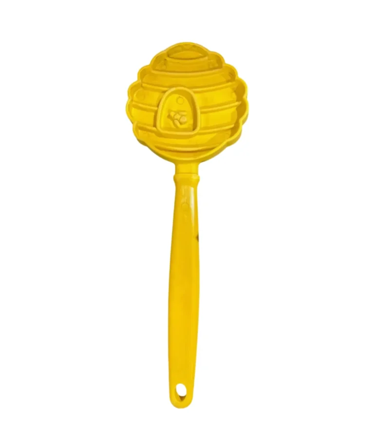 Lick Stick SodaPup, jouet interactif jaune pour chien.