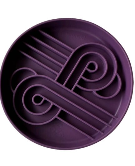 Bol alimentation lente Ollie B. Good Zoomies en silicone anti glouton pour chien