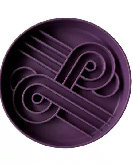 Bol alimentation lente Ollie B. Good Zoomies en silicone anti glouton pour chien