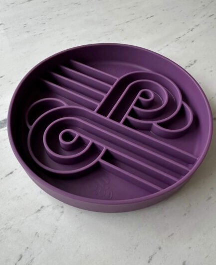 Bol mangeoire lente chien en silicone, coloris Zoomies, marque Ollie B. Good.