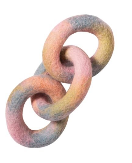 Anneau à mâcher Awoo Lien en laine de mouton bio pour chien naturel