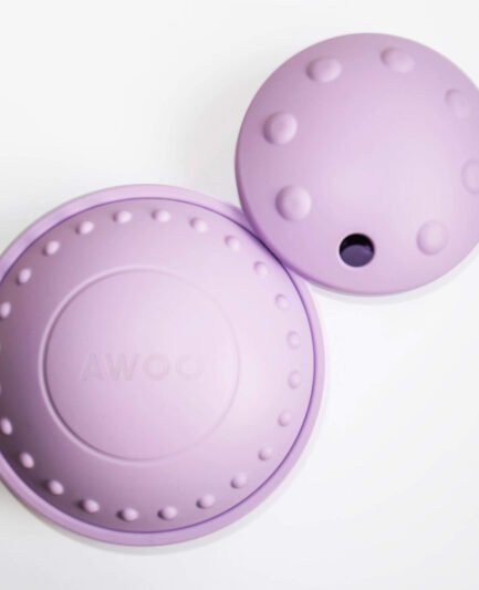 Jouet chien 3-en-1 soucoupe volante distributeur et tapis de léchage lilas