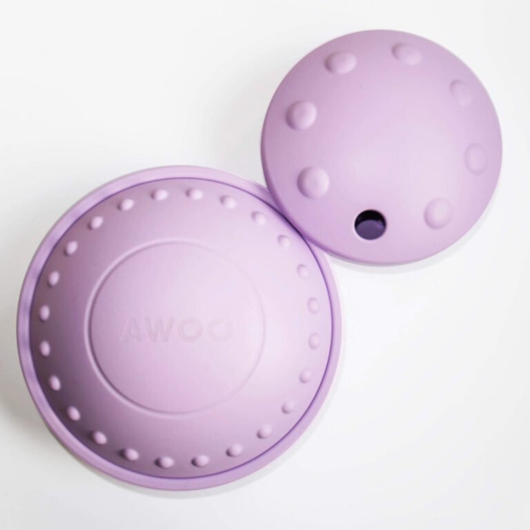 Jouet chien 3-en-1 soucoupe volante distributeur et tapis de léchage lilas